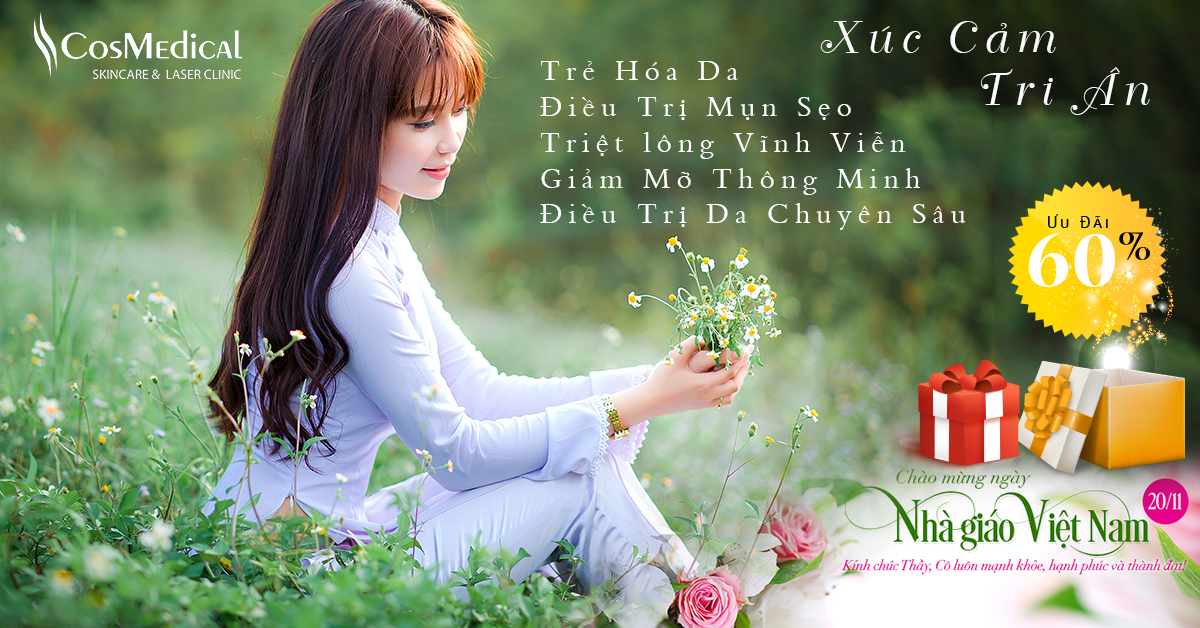 ưu đãi khuyến mãi 20/11 cosmedical clinic