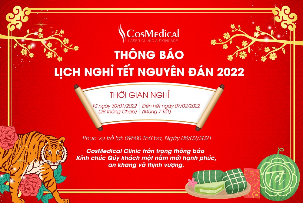 THÔNG BÁO NGHỈ TẾT NGUYÊN ĐÁN 2022